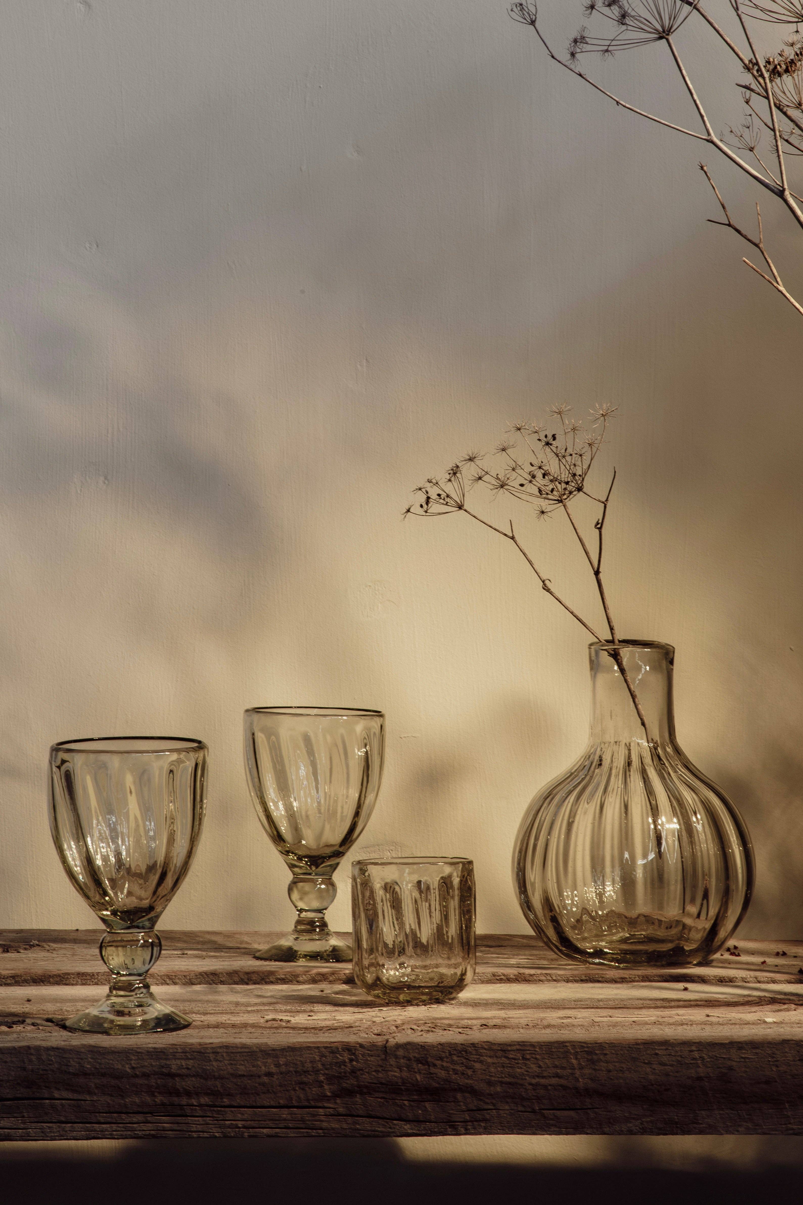 Villa Lua Home - Wholesale Drinking Glass/Cup - Handblown Fluted Tumbler5