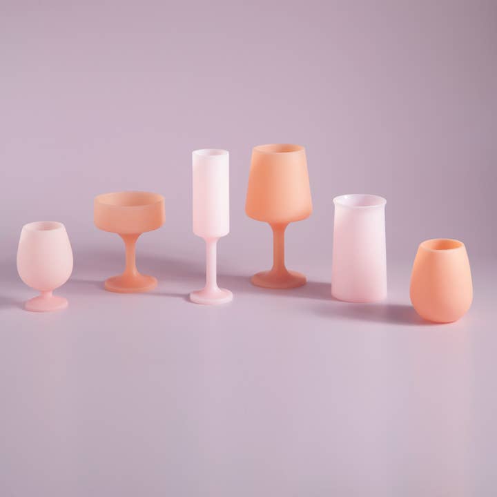 porter green | style + sustainability - Wholesale Wine glass - Peach + Petal | Stemm | Silicone Unbreakable Wine Glasses2