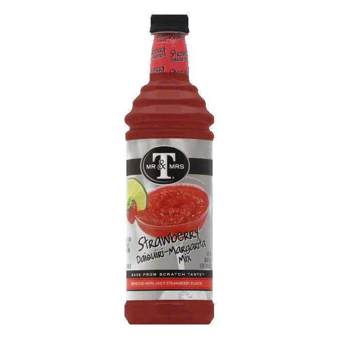 Mr. & Mrs. T Strawberry Daiquiri Margarita Mix, 32 OZ for wholesale by KeHE Distributors, LLC