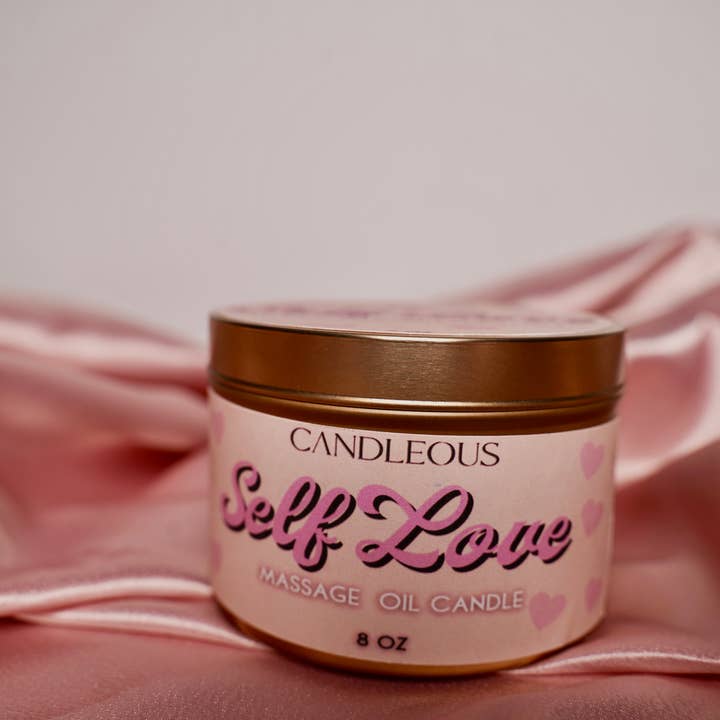 „Self Love” massage olie kaars voor wholesale door CANDLEOUS