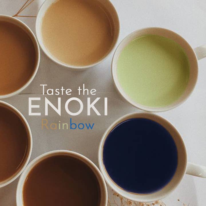 Enoki Cafe - Wholesale Health/Detox Tea - Blue Matcha Latte - 16oz8