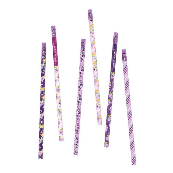 OOLY - Wholesale Pencil - Lil Juicy Scented Graphite Pencils - Grape - set of 6
