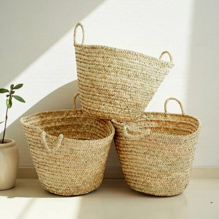 Cesta de Mercado Francesa – Saco de Palha Tecido por atacado de NomadWeave Ltd