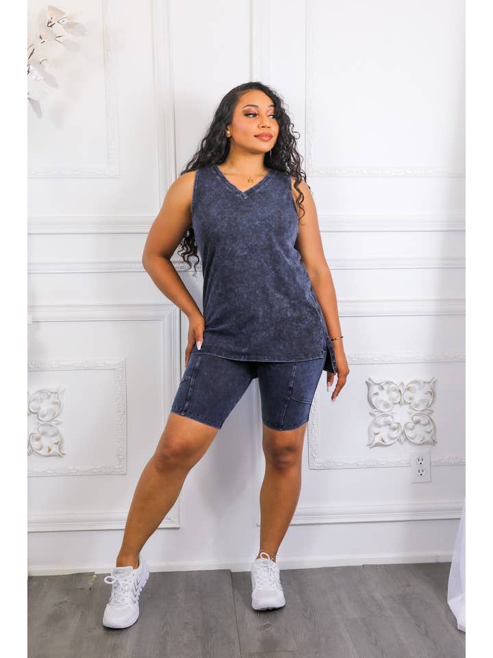 SurelyMine - Wholesale Lounge Set - Women's - Not Your Basic Biker Short Set4