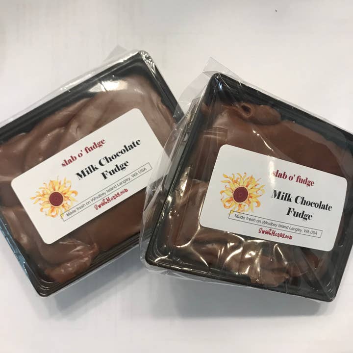 Milk Fudge in an 8 oz slabs for wholesale by Sweet Mona's