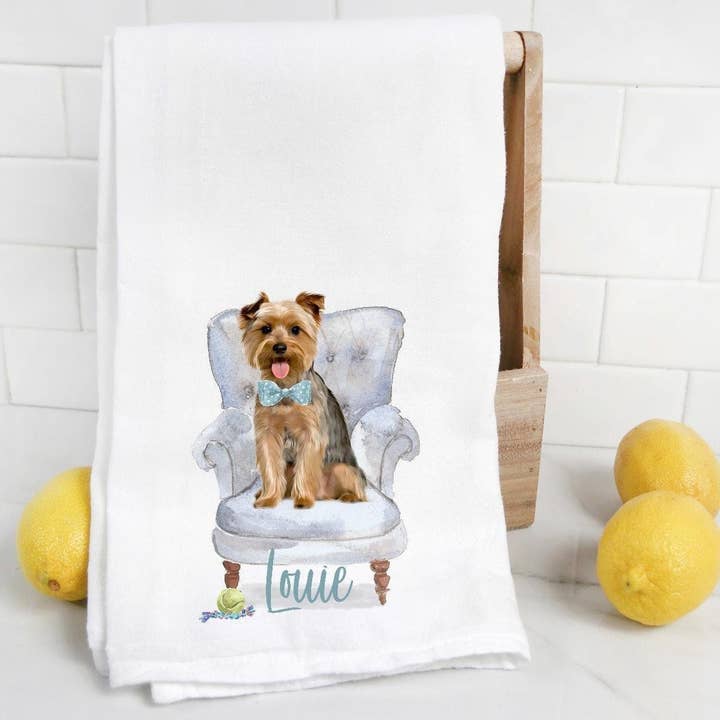 The Preppy Pineapple Home – Großhandel Geschirrtücher – Kundenspezifisches Yorkie Geschirrtuch