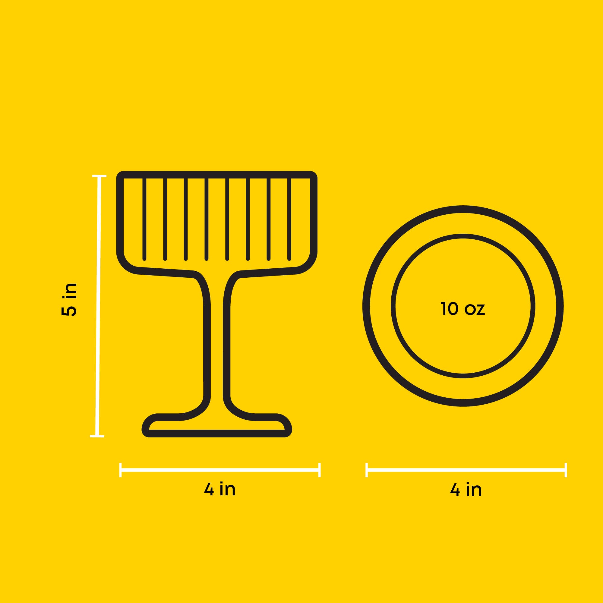 JoyJolt - Wholesale Cocktail/Liquor Glass - JoyJolt Elle Fluted Cylinder Martini Coupe Glass - Set of 27