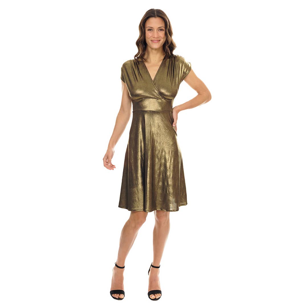 Golden Shimmer Veronica Lake Dress for wholesale by Matrushka
