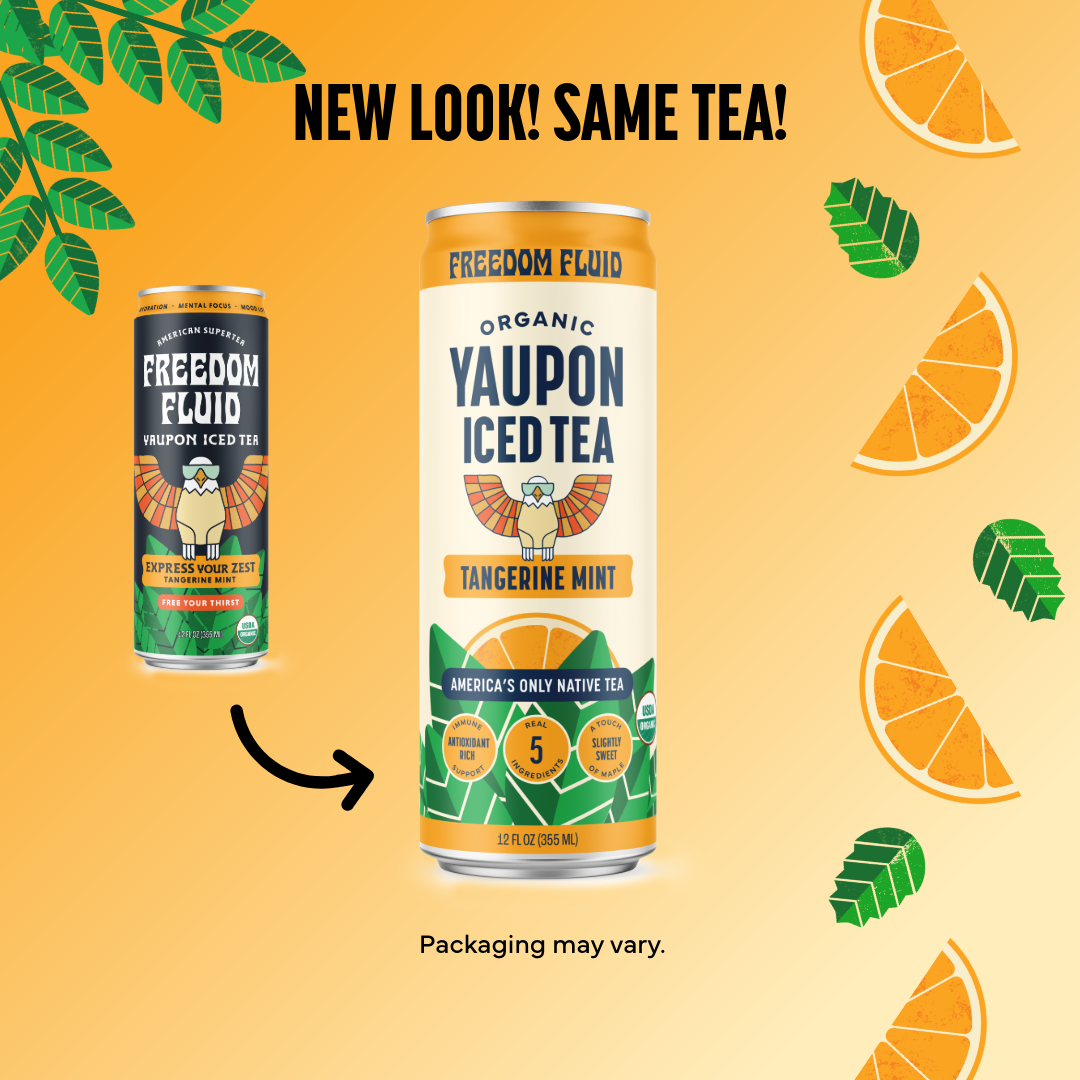 Freedom Fluid – Engroshandel Iste – Tangerine Mint, Økologisk Yaupon Iste5