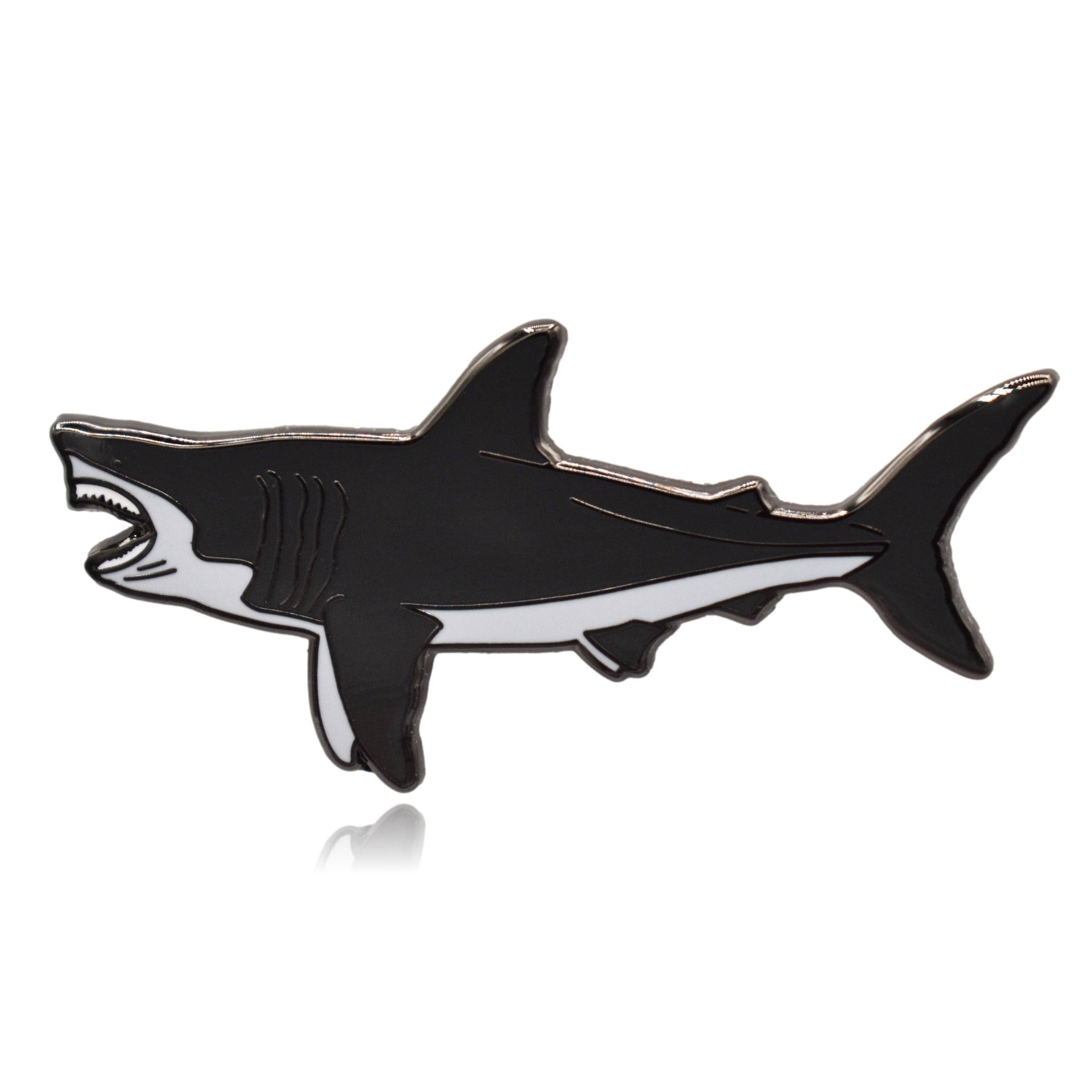 Clayton Jewelry Labs - Wholesale Lapel Pin/Button - Megalodon Shark Hard Enamel Pin0
