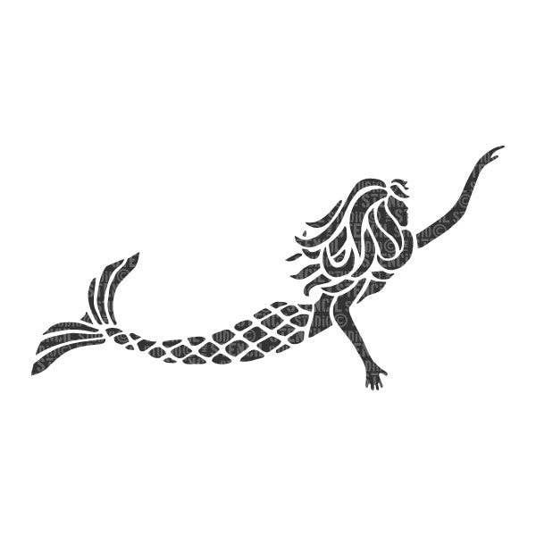 Millie Mermaid Schablonen för wholesale av The Stencil Studio