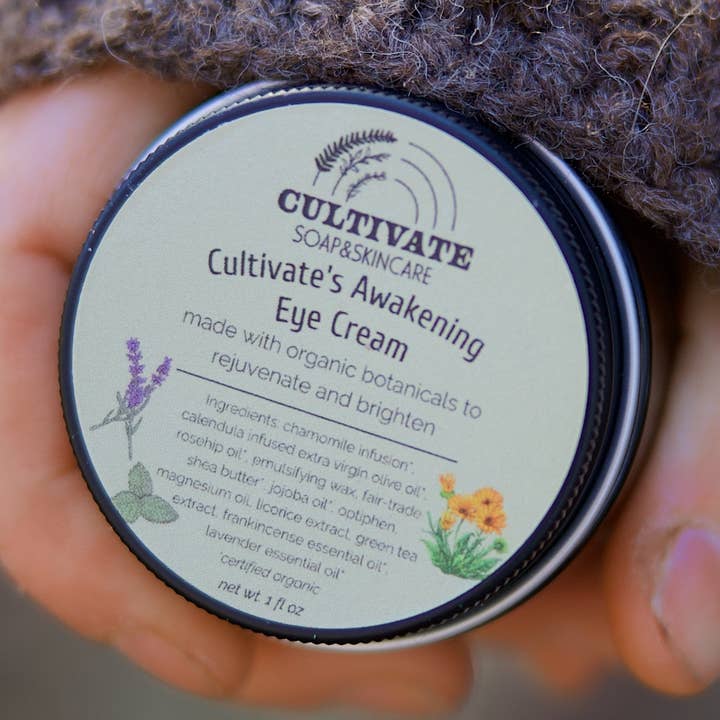 Awakening Eye Cream for wholesale by Cultivate Soap and Skincare
