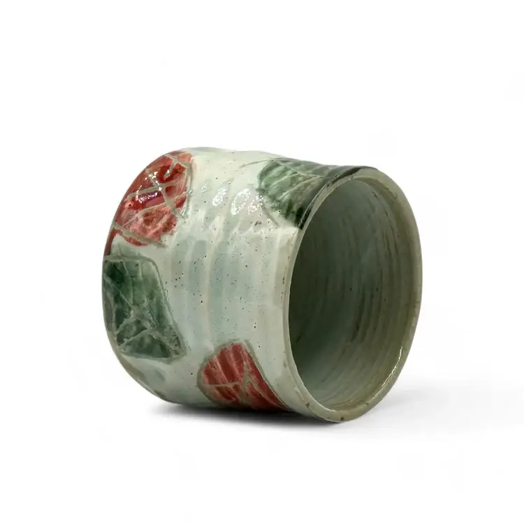 Inoue Tea - Vente Tasse à café/thé - Kohiki Kinohe Mino-yaki Yunomi beige de Kimura - Tasse à thé japonaise1