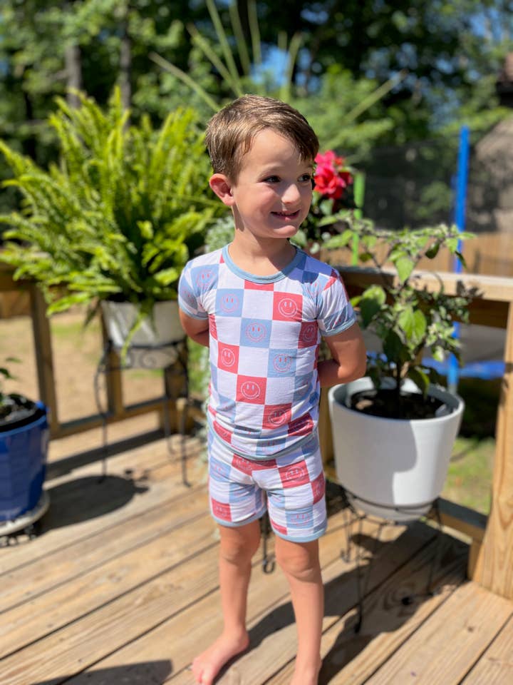 Pyjamas en bambou patriotiques du 4 juillet pour la vente par Southern Refinery