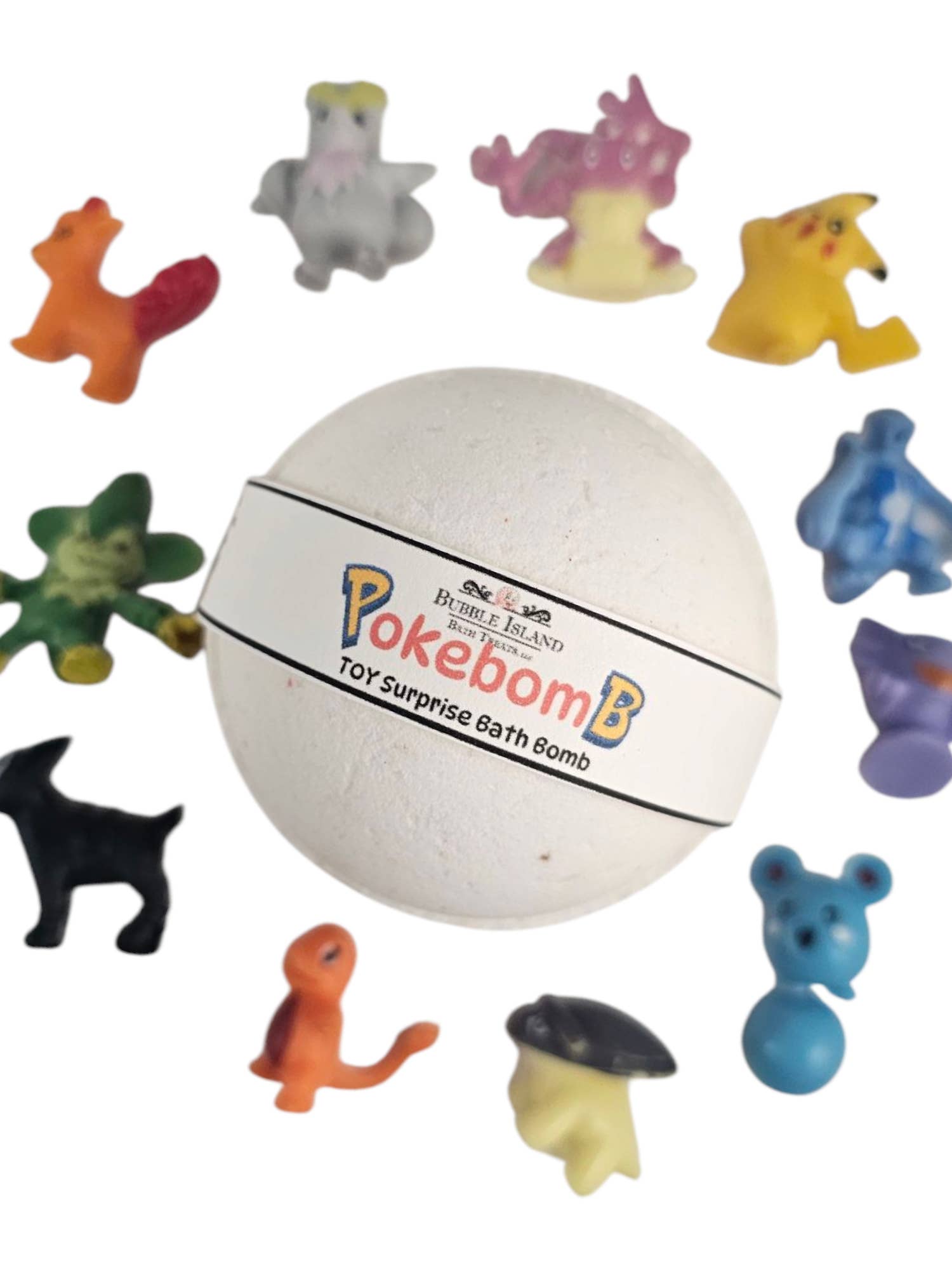 Bubble Island Bath Treats - Vente Bombe de bain/poudre effervescente pour le bain - Bombe de Bain Surprise Jouet - Pokebomb