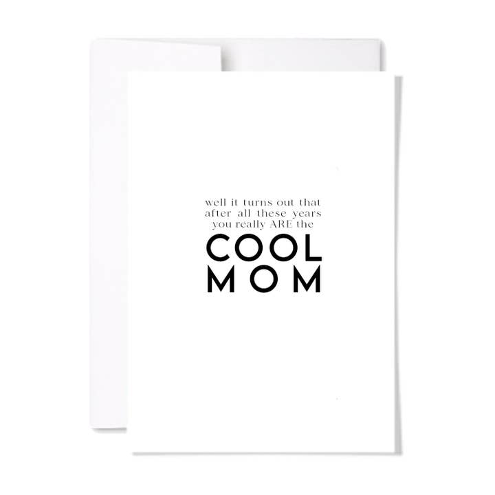 Cool Mom Card for wholesale by paperscript