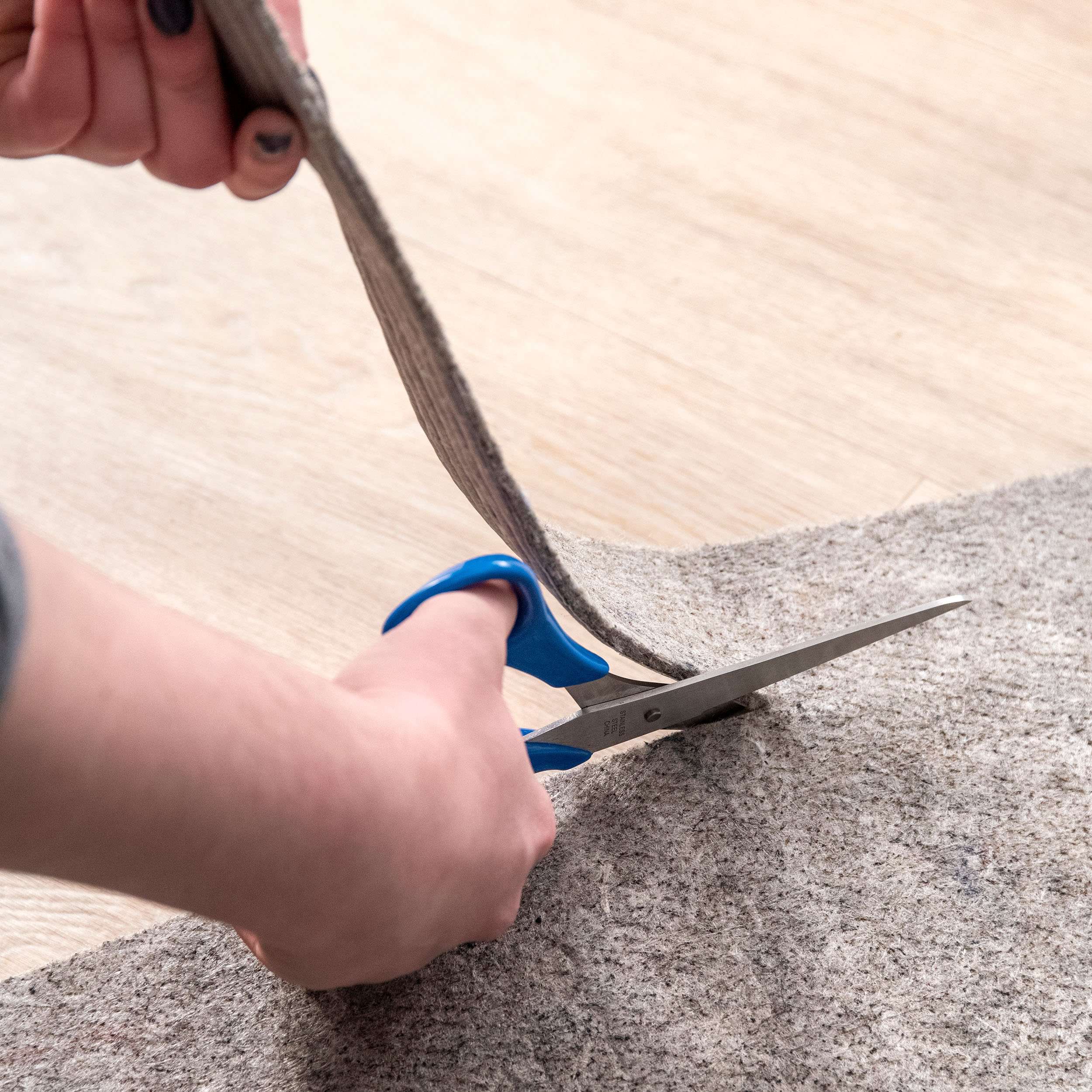 Grey Pet-Friendly Non-Slip Grip Rug Pad for wholesale on Faire7