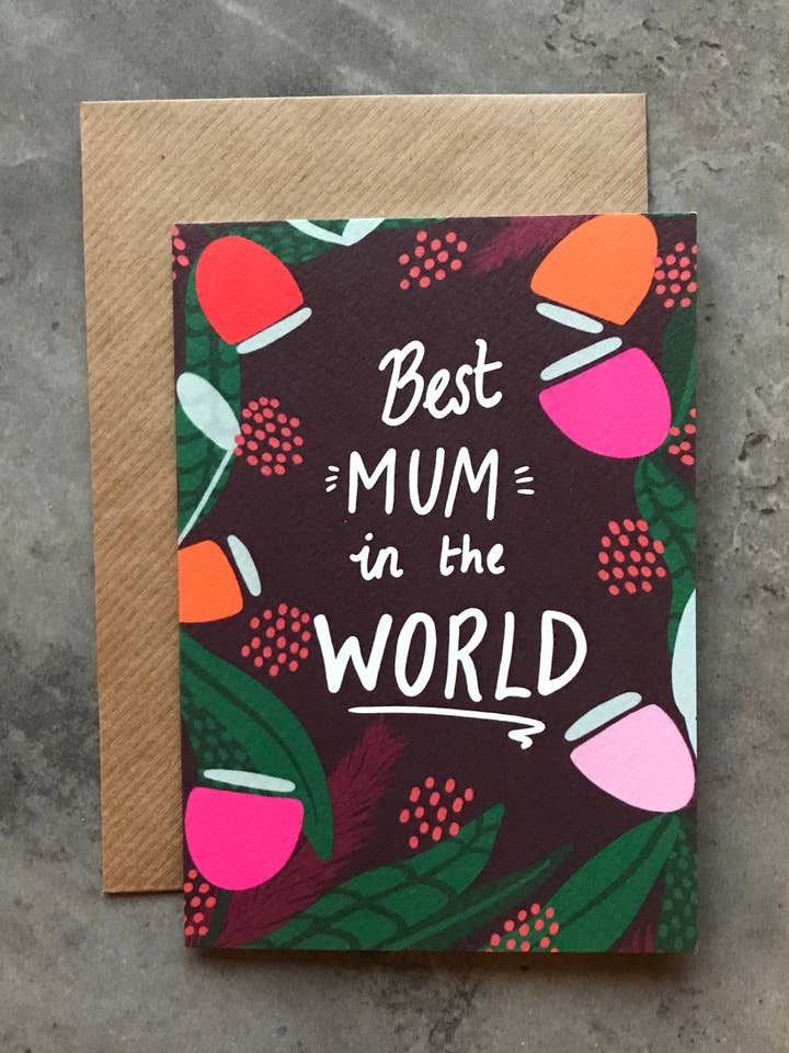 Cartão Melhor MamÃe do Mundo por atacado de Isabel Canvas