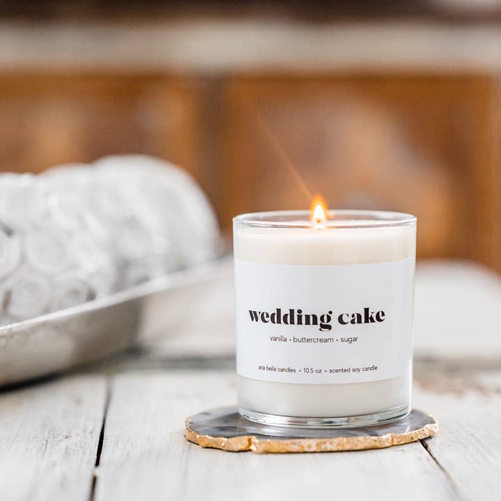 Aria Bella Candles - Wholesale Jar/Filled Candle - Wedding Cake Soy Candle