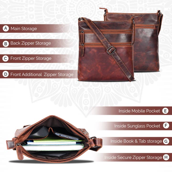 Greenwood Leather - Wholesale Crossbody Bag - Women's - Leather Crossbody Purse
