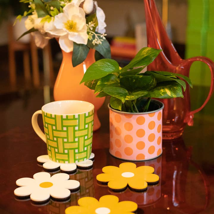 The Daisy Coaster Pack (4) for wholesale by MindFlowers