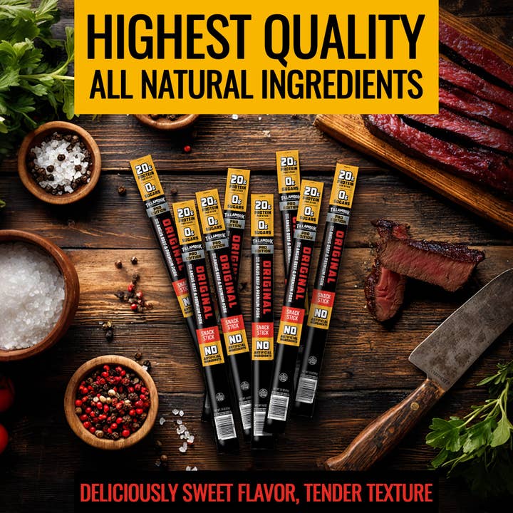 Tillamook Country Smoker - Wholesale Jerky - Zero Sugar Meat Sticks | PRO Edition Original3