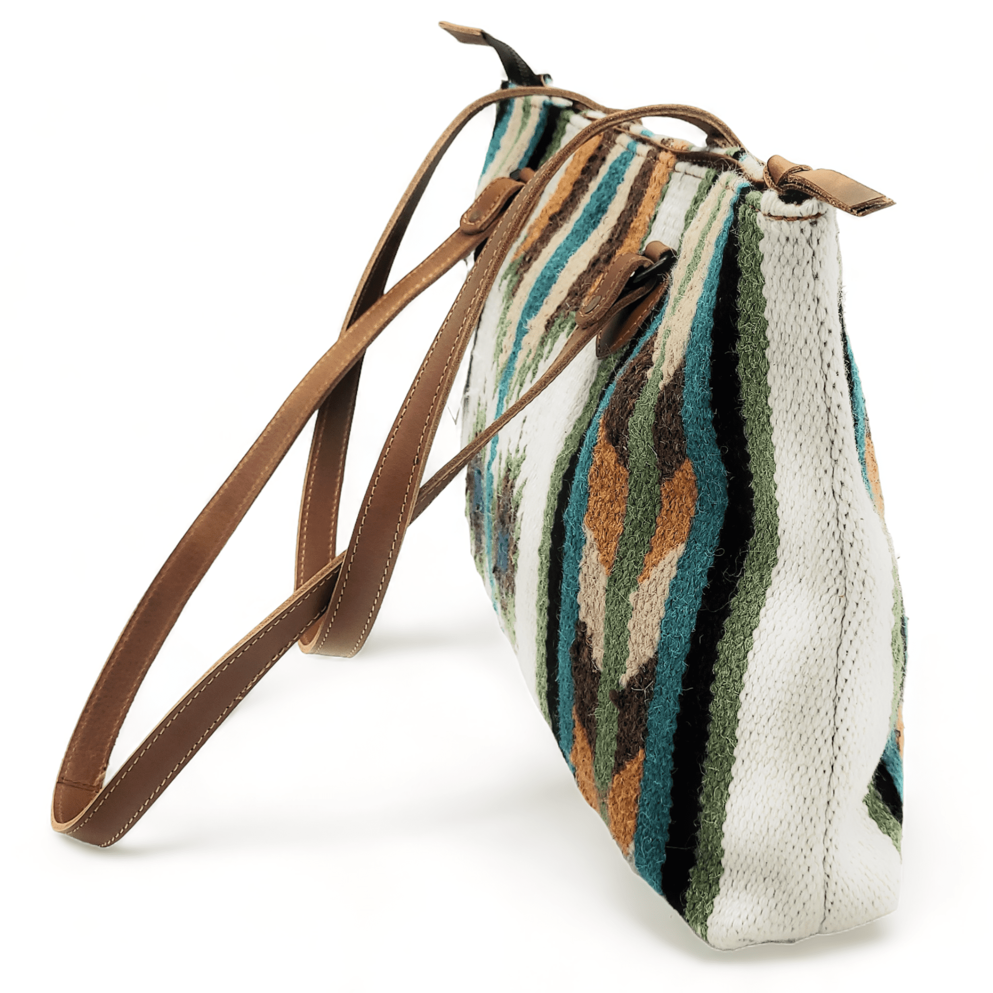 Ranch Junkie - Wholesale Tote Bag - Women's - Southwestern Large Handwoven Wool Boho Tote Aspen Saddle Blanket Bag6