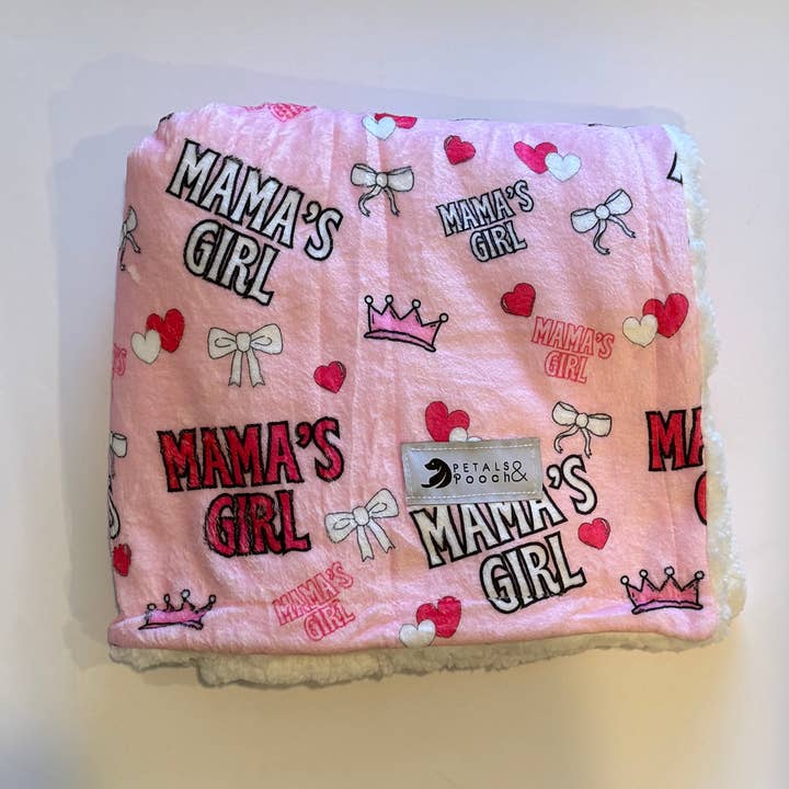 Mama's Girl Blanket for wholesale by Petals & Pooch