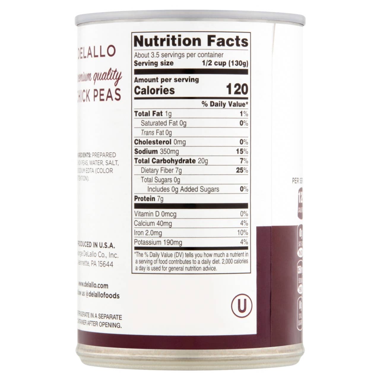 Delallo - Wholesale Beans - Chickpeas (Garbanzo Beans)1