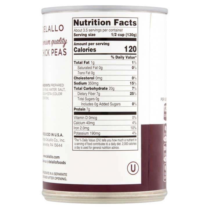 Delallo - Wholesale Beans - Chickpeas (Garbanzo Beans)1