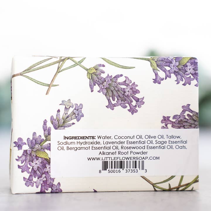 The Little Flower Soap Co - Wholesale Bar Soap - Oatmeal Lavender Sage Handmade Soap2