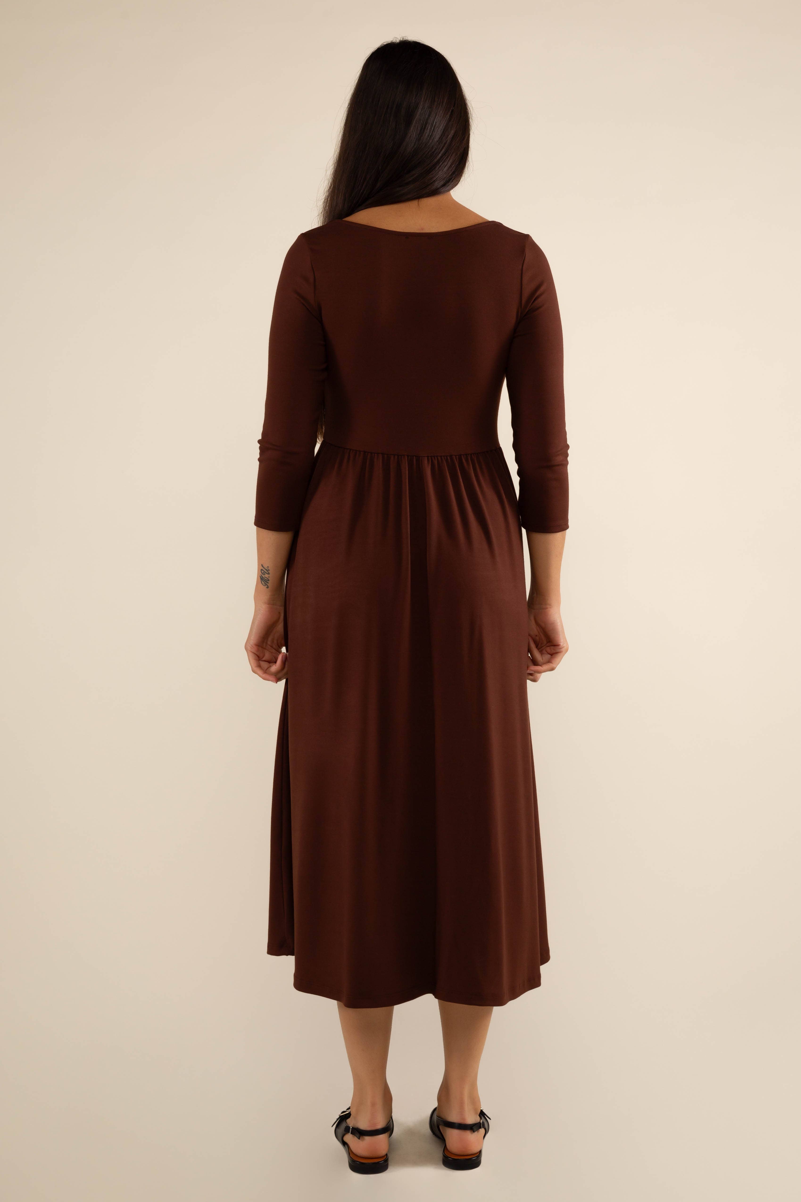 NLT - Wholesale Dress - Women's - Lake 3/4 Sleeve Swing Dress7