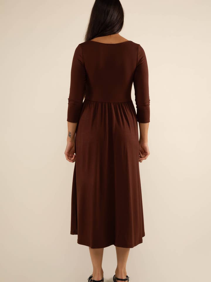 NLT - Wholesale Dress - Women's - Lake 3/4 Sleeve Swing Dress7