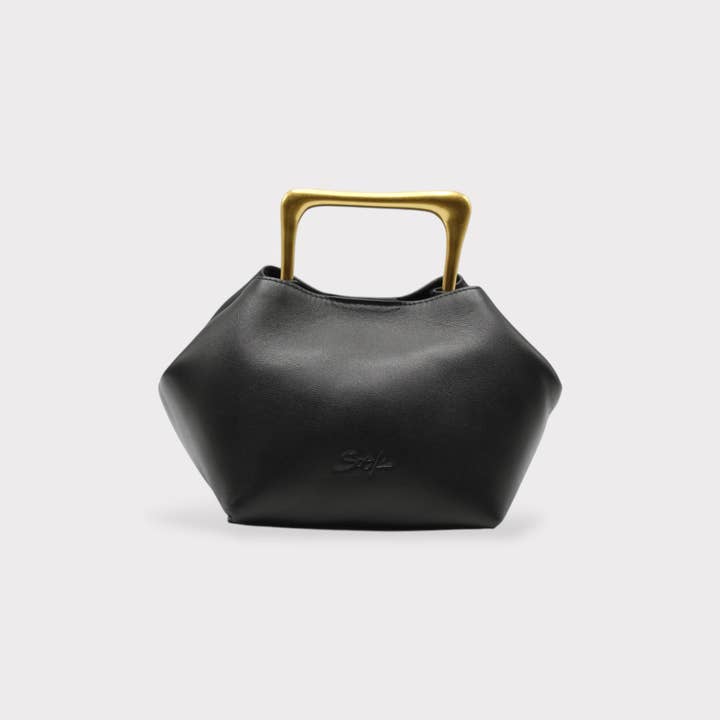 Sook Stainable - Vente Sac à main avec poignée sur le dessus – femme - Sora - Sac à main en cuir véritable métallisé Sac à bandoulière