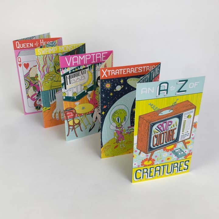 Jacqueline Colley – wholesale Colouring and activity book – kids and baby – Pop Culture Creatures Concertina Book4