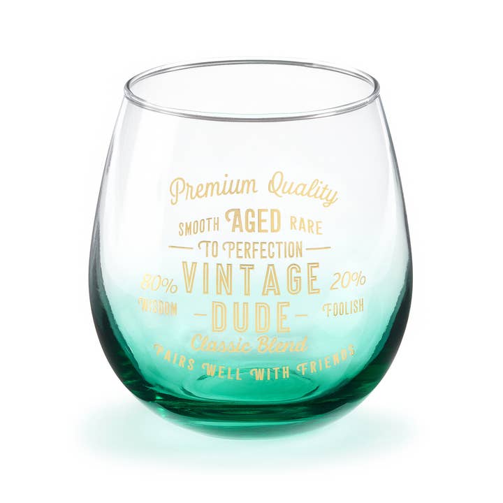 Verre à vin sans pied vintage de 16 oz pour la vente par Astral