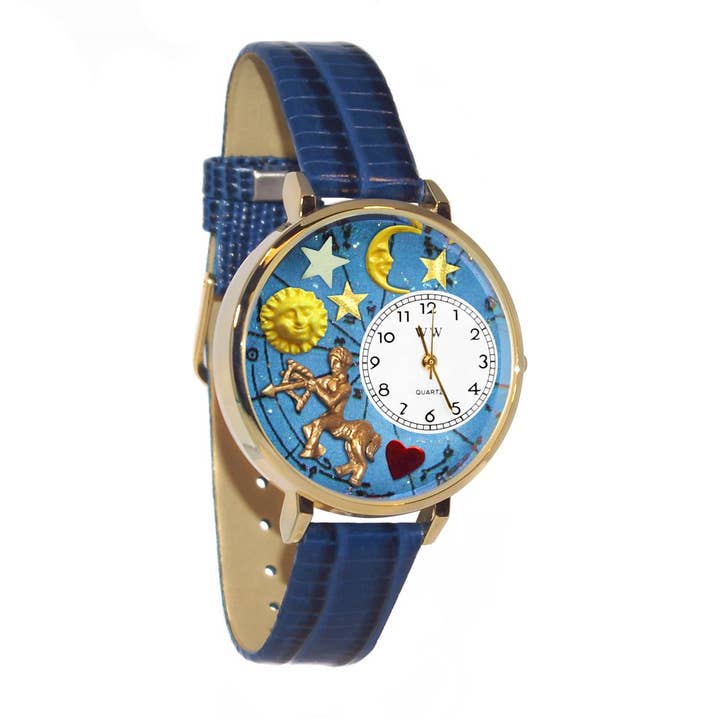 Sagittarius Zodiac Sign 3D Watch Gold Large for wholesale by Whimsical Gifts