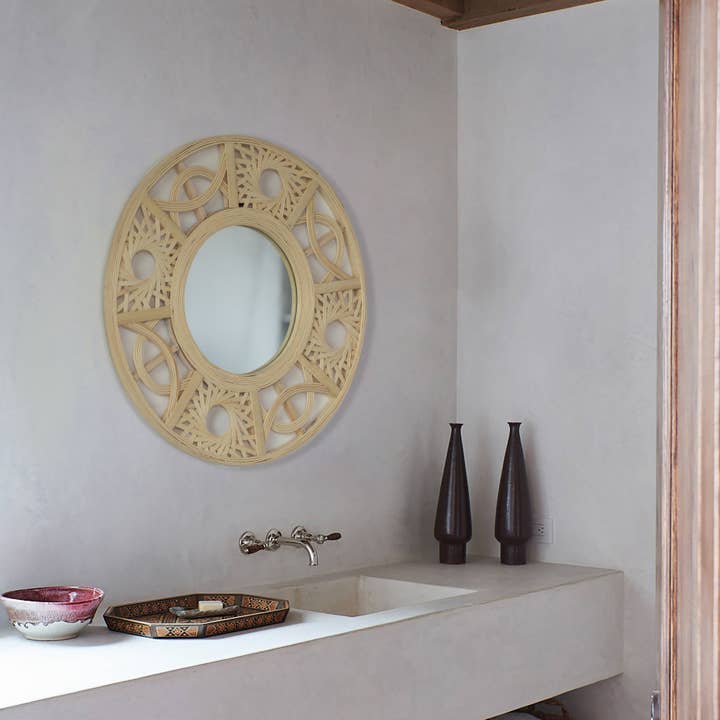 Quickway Imports - Wholesale Wall Mirror - Modern Decorative Round Hanging Wall Mirror10