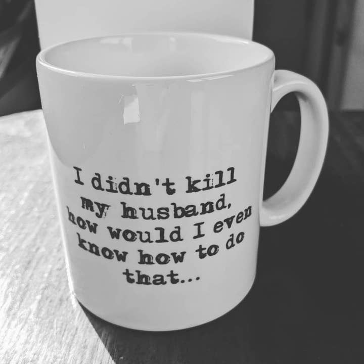 Carole Baskin, jag mördade inte min man, Mugg för wholesale av The Nest, Rugby