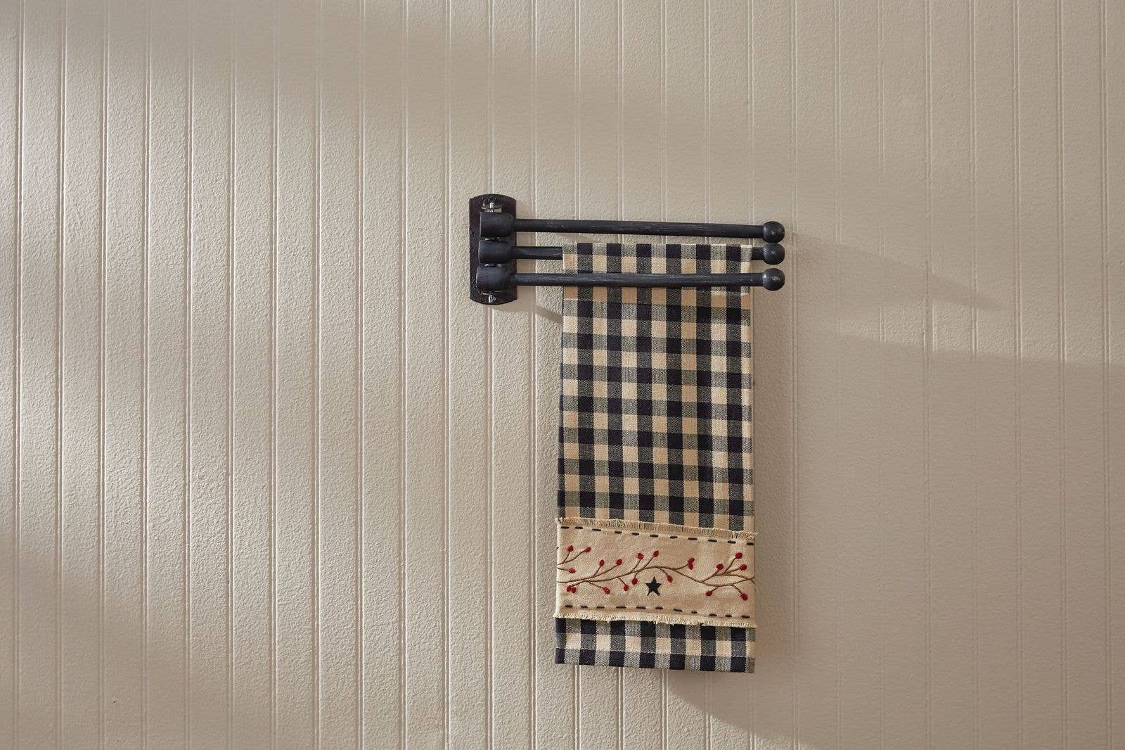 Park Designs - Wholesale Towel Holder/Hanger - 3 Prong Wood Towel Rack - Black