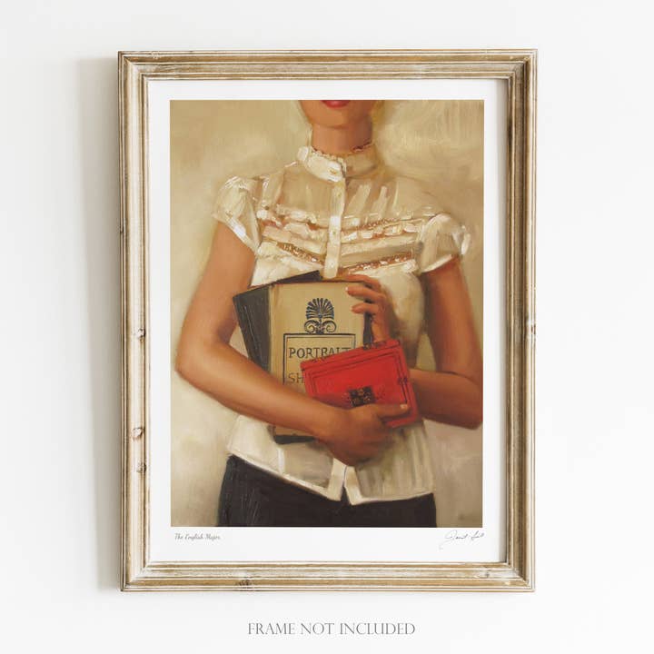 Reproduction artistique majeure anglaise - 8,5 po x 11 po pour la vente par JANET HILL STUDIO