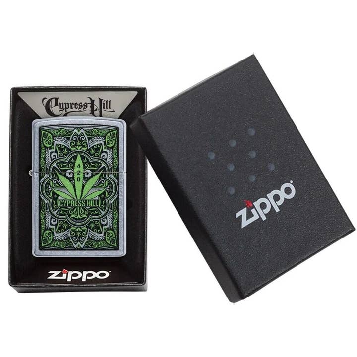 Lighter King - Venta al por mayor Encendedor - Encendedor Zippo Cypress Hill 420 en caja de regalo Zippo