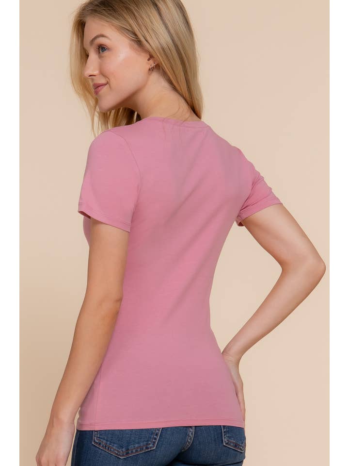 Active Basic | Active USA - Wholesale T-shirt – women's - Short Sleeve Crew Neck Cotton Spandex Jersey Top5