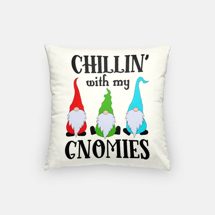 Funda de Cojín 15x15 Chillin With My Gnomies para venta al por mayor de BellaJae Creations & Co.