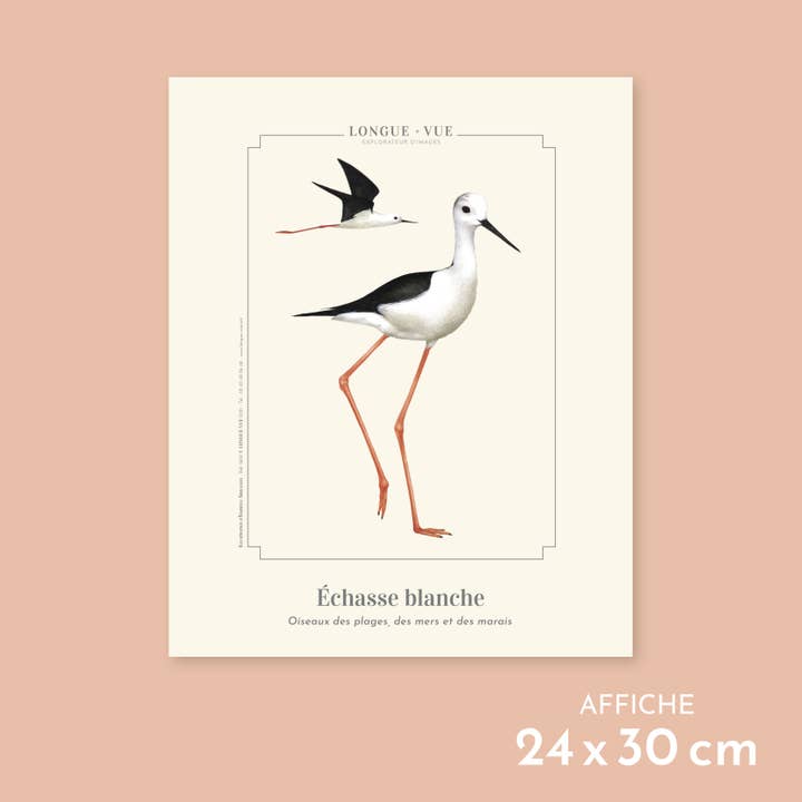 Hvid Stilt - Plakat for engroshandel hos Longue-vue