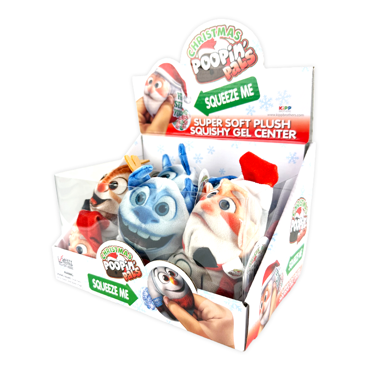 Novelty Brands - Wholesale Squishy Toy - Kids & Baby - Christmas Plush Poopin Pal Toy Stocking Stuffer Assortment1