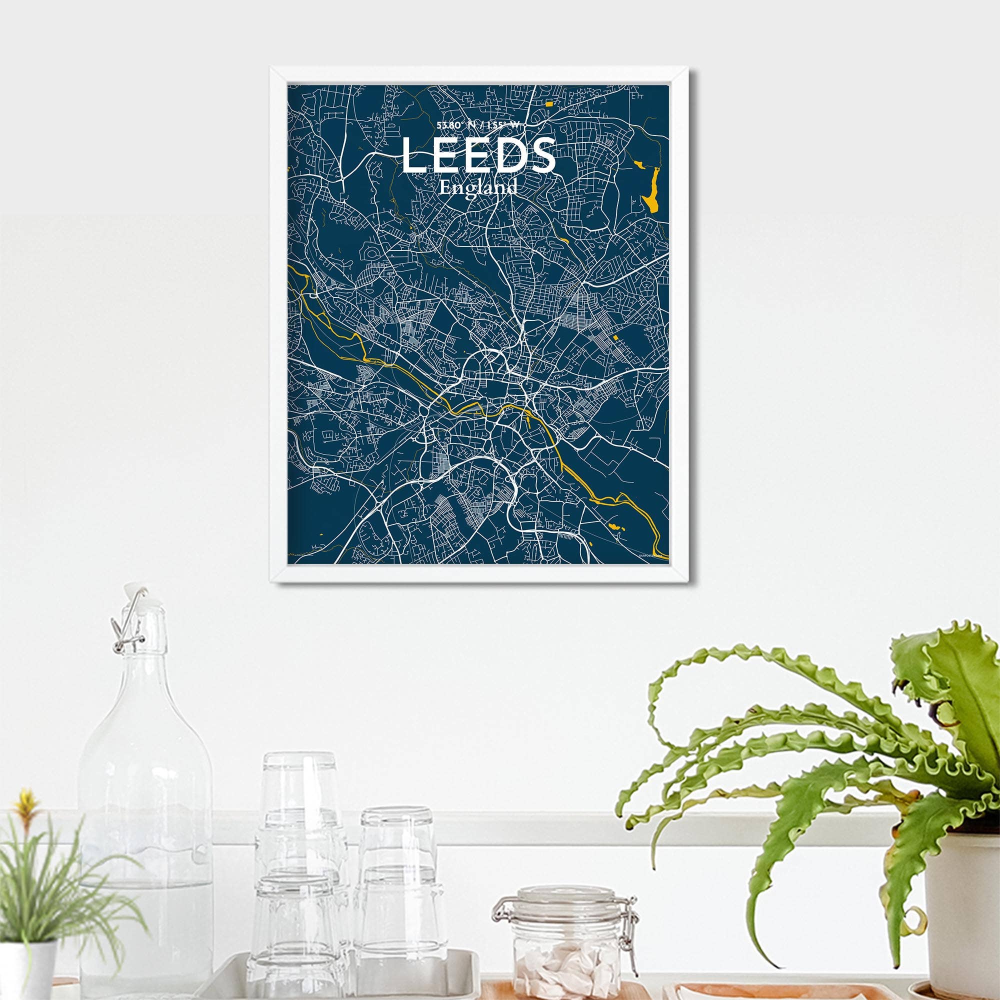 OurPoster.com – wholesale Poster – Leeds karta affisch155