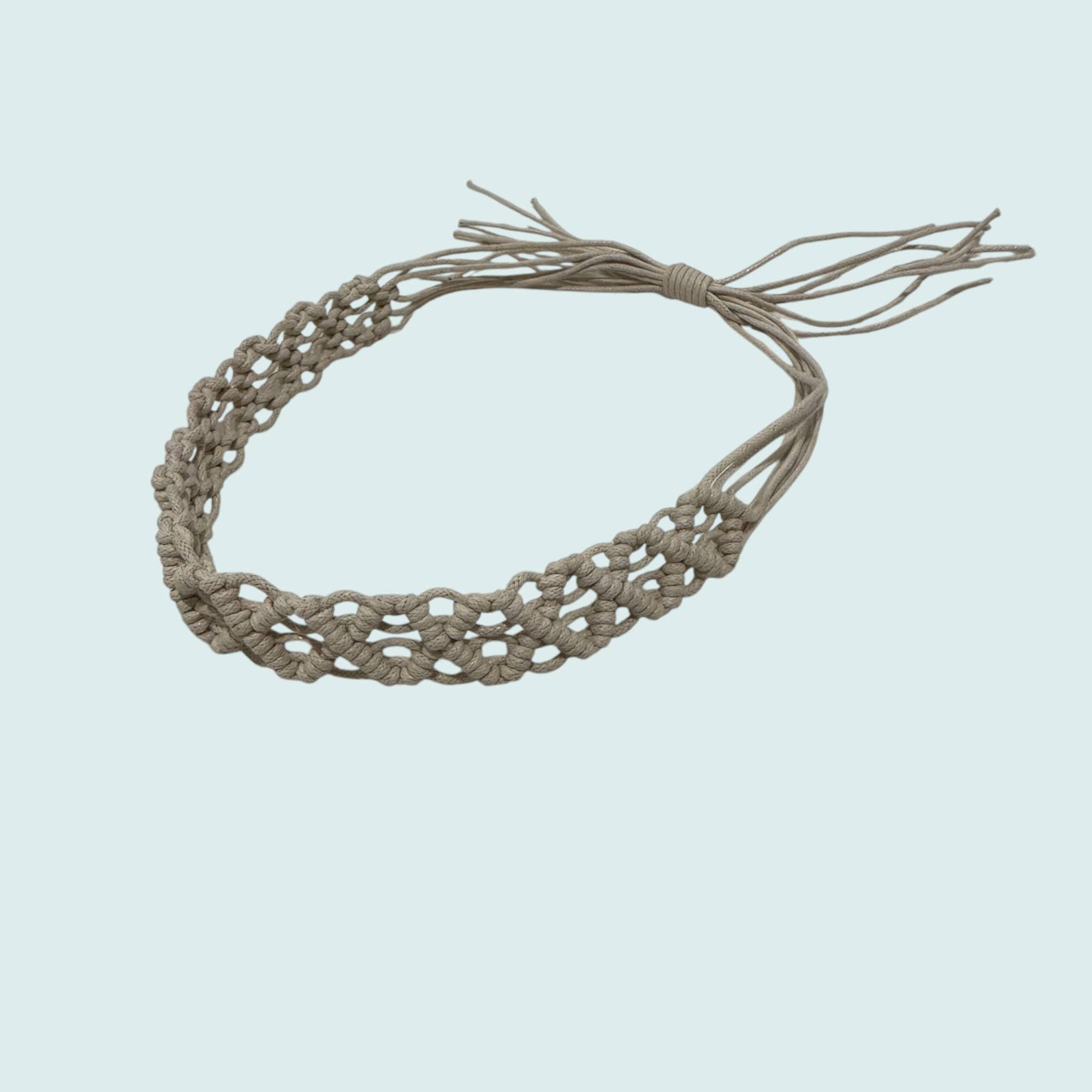 Bella Betty - Wholesale Hat Accessory - Women's - Handwoven Macramé Hat Band – Set of 3 (Boho Chic Adjustable)4