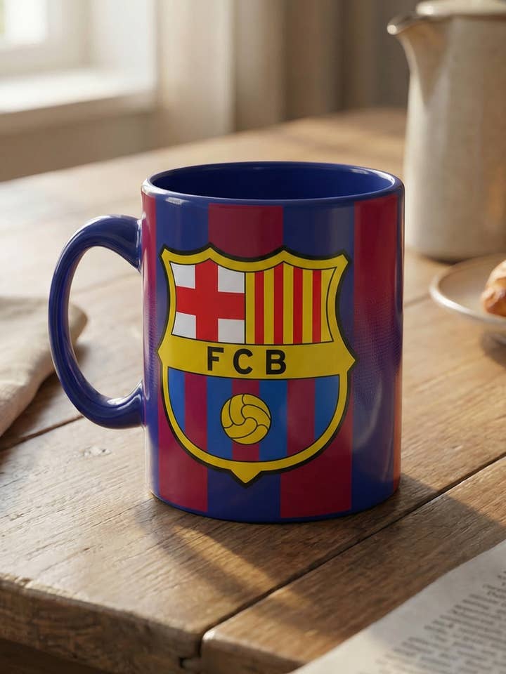 FC Barcelona Home Ceramic Mug 25 26 for wholesale by ANMA SPORT Productos Licenciados FC BARCELONA