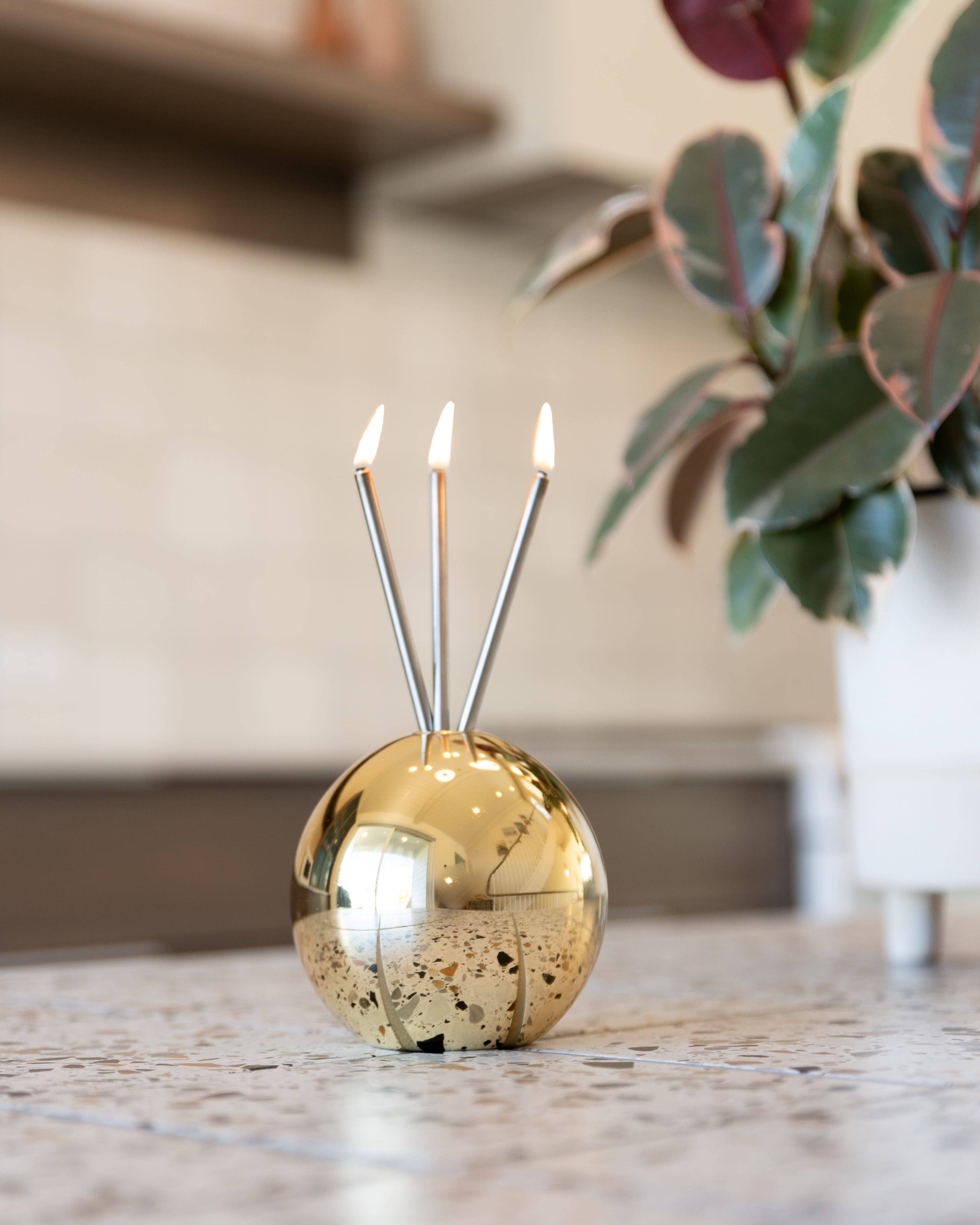 Everlasting Candle - Wholesale Vase - Neva Vase, Gold Metallic [Case of 6]20